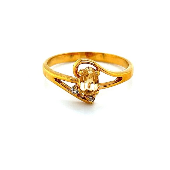 Gold Stone Ring - Picture 1 of 4